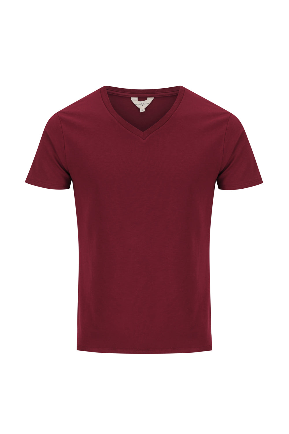 Men's V Neck Tee - Rich Red