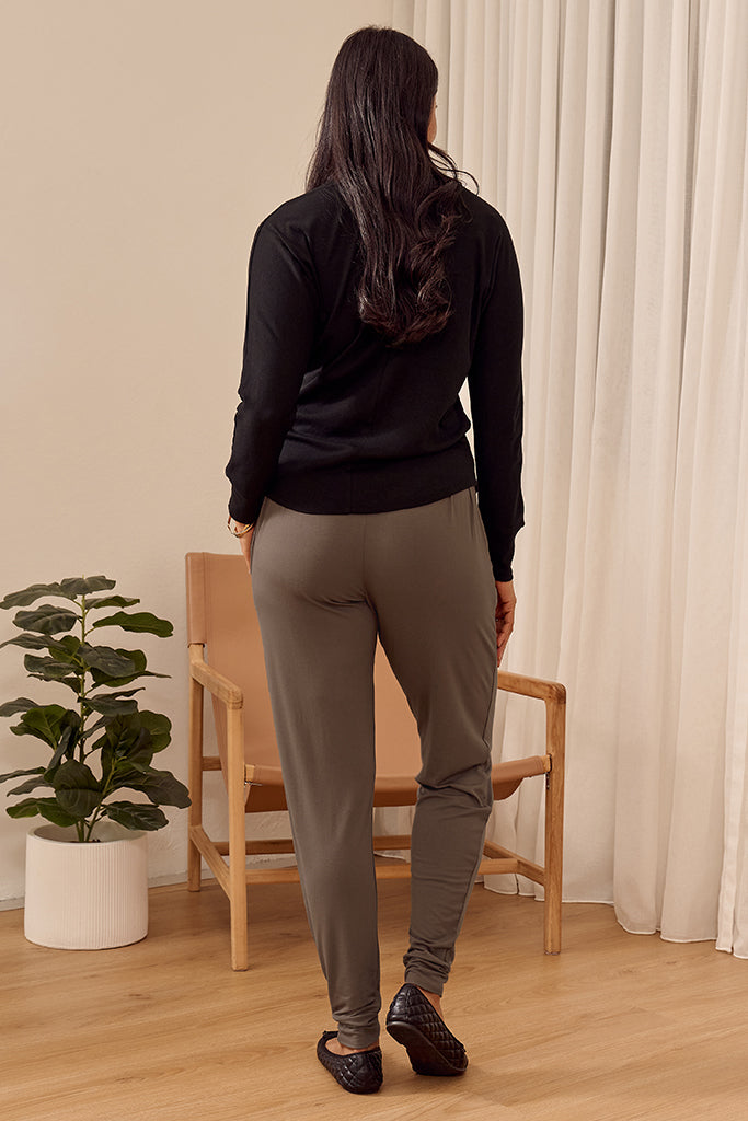 Nell Dolman Sleeve Knit Top - Black