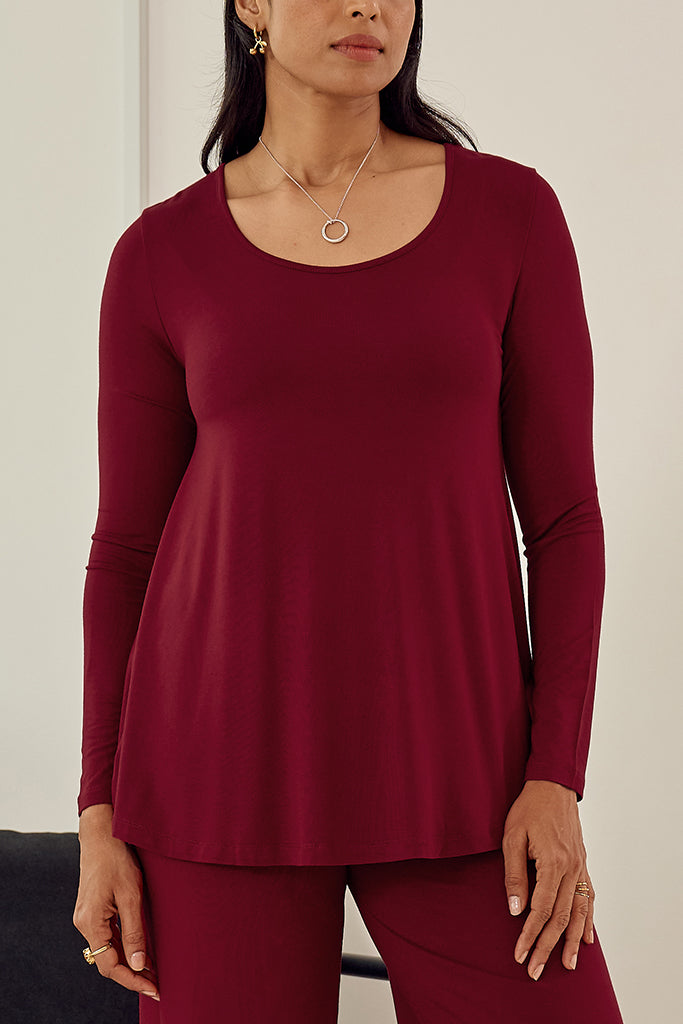 Paige Top - Rich Red