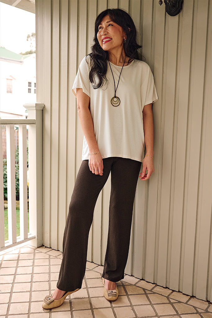 Essential Bamboo Pants - Chocolate