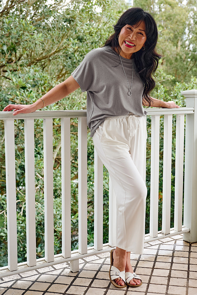Bamboo Linen Pax Tee - Dustwood