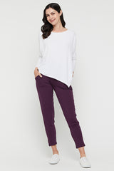 Peggy Bamboo Trouser - Plum