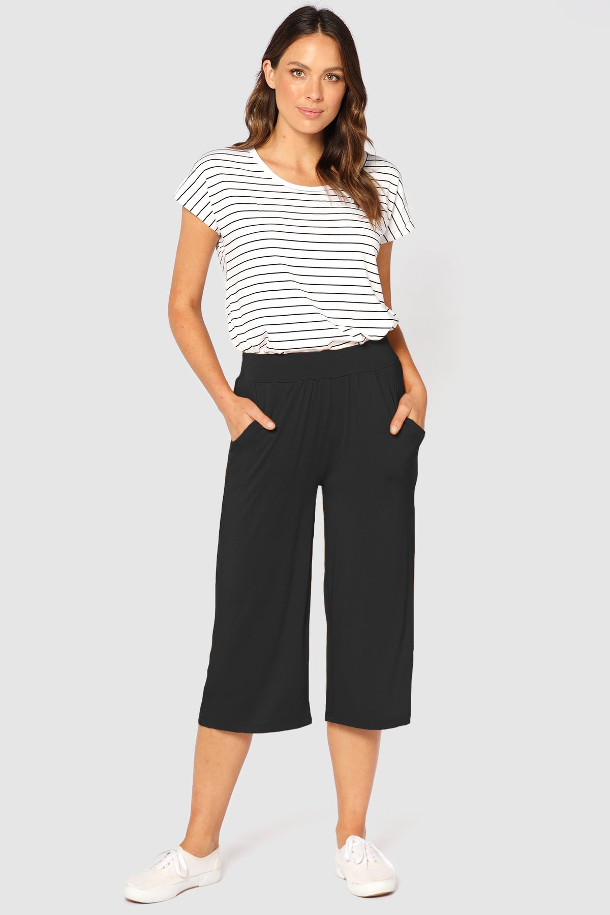 Pocket Culottes - Vintage Black