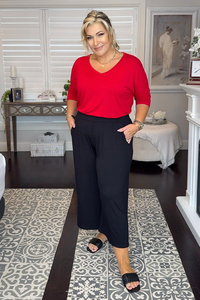 Bamboo Culottes - Black