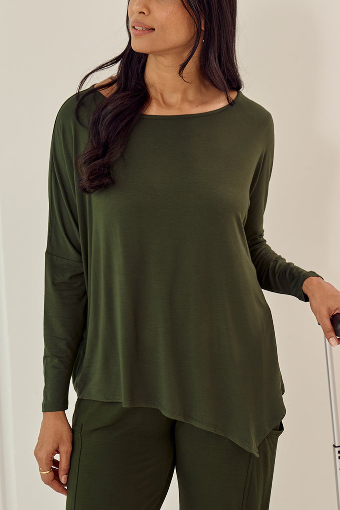 Relax Boatneck - Moss