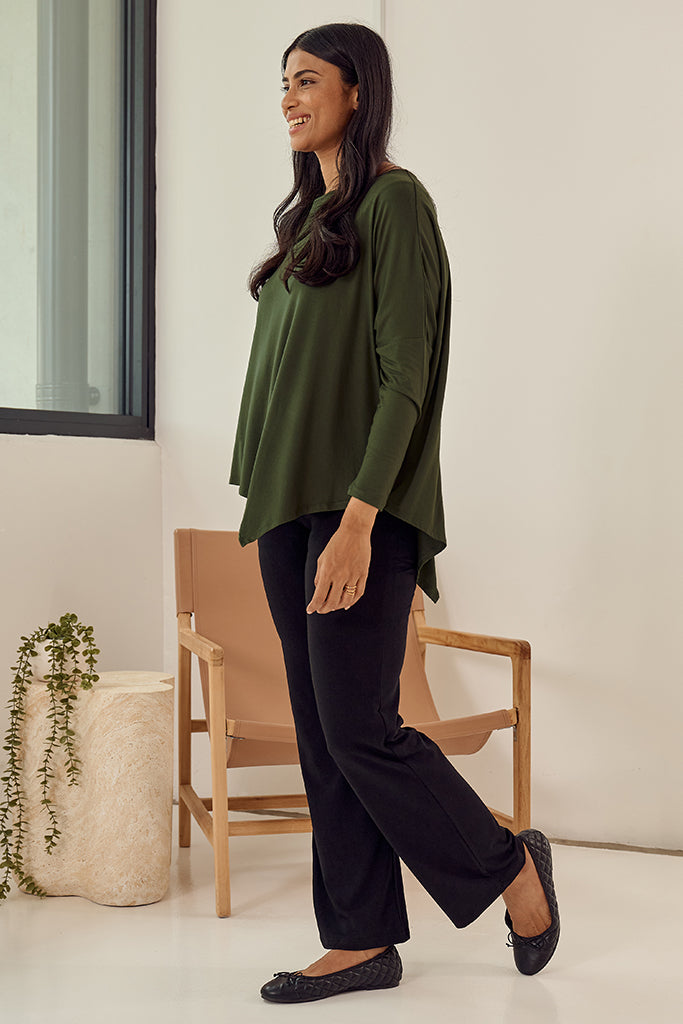 Relax Boatneck - Moss