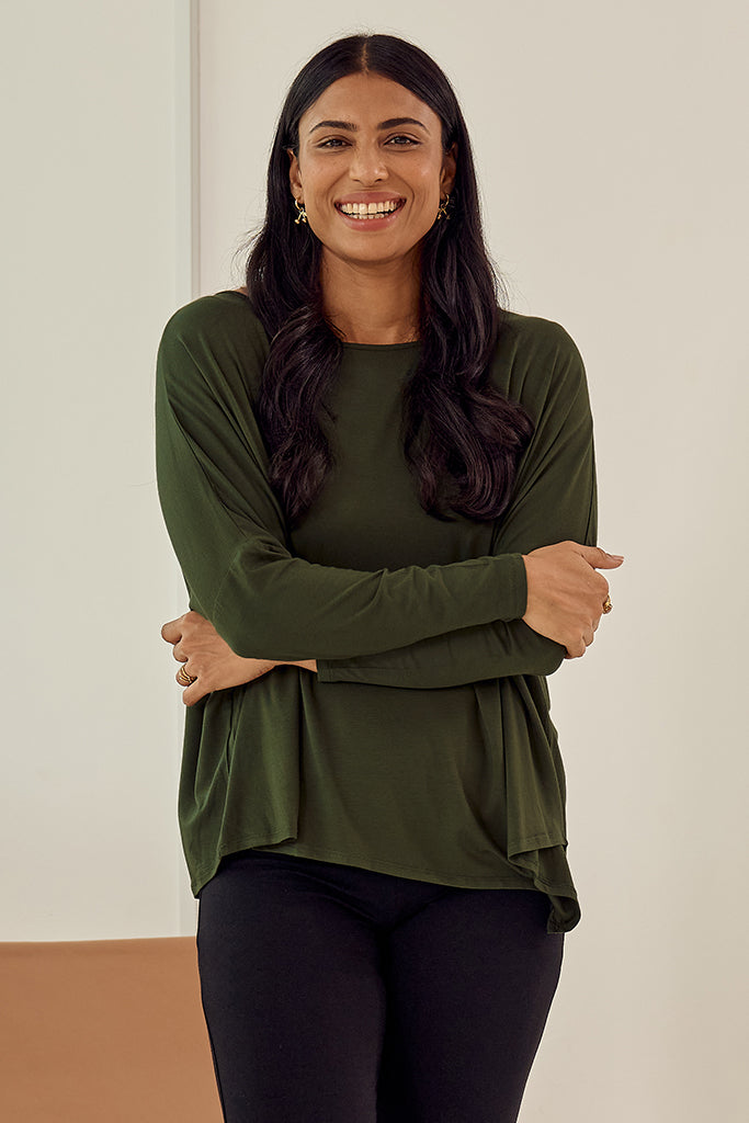 Relax Boatneck - Moss