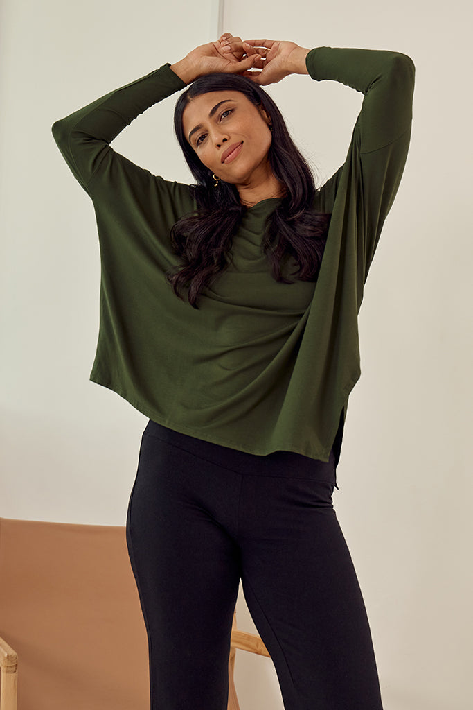 Relax Boatneck - Moss