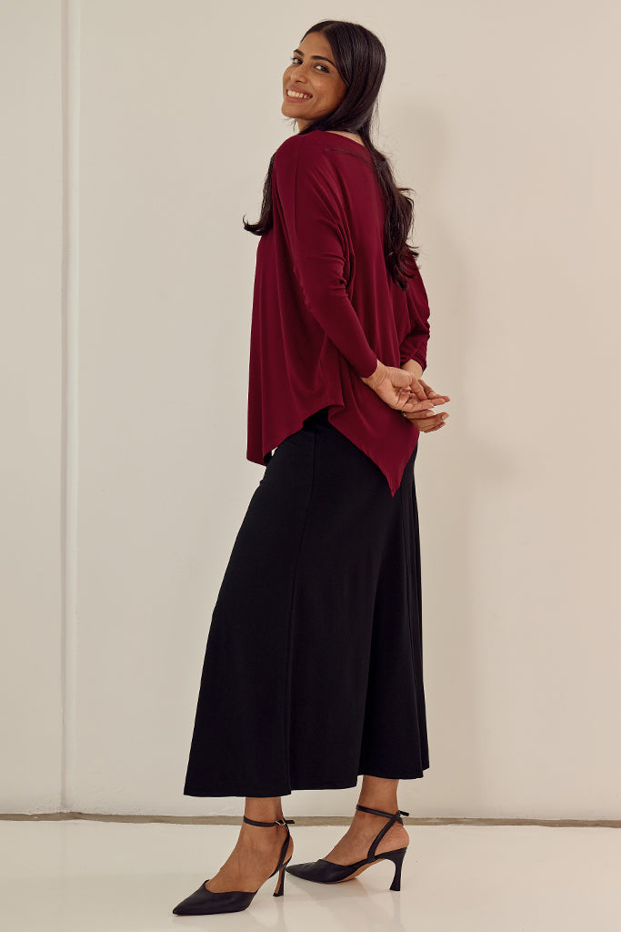 Relax Boatneck - Rich Red