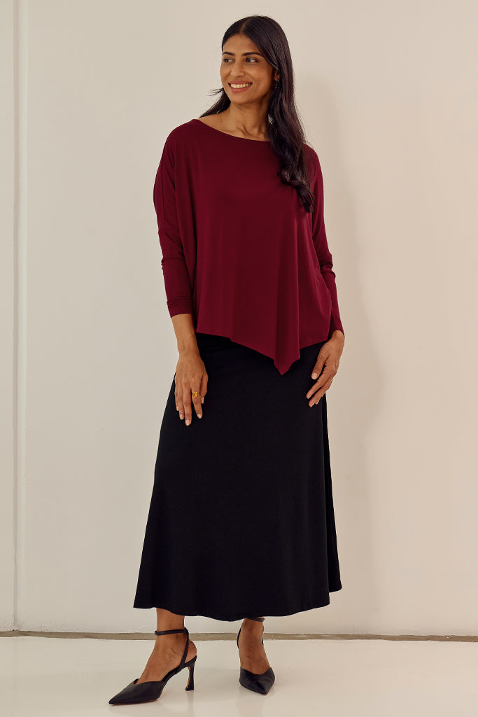 Relax Boatneck - Rich Red