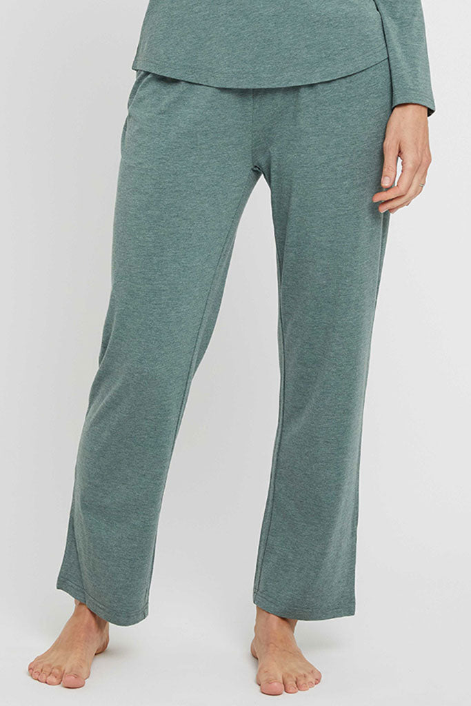 Henley PJ Set - Moss Green