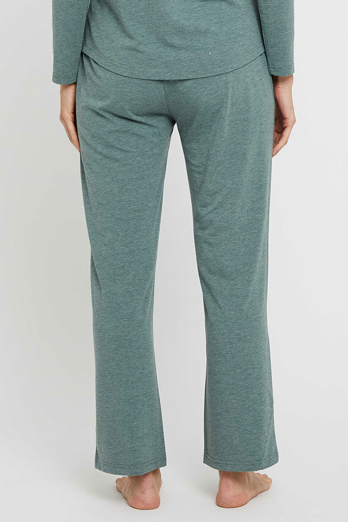Henley PJ Set - Moss Green