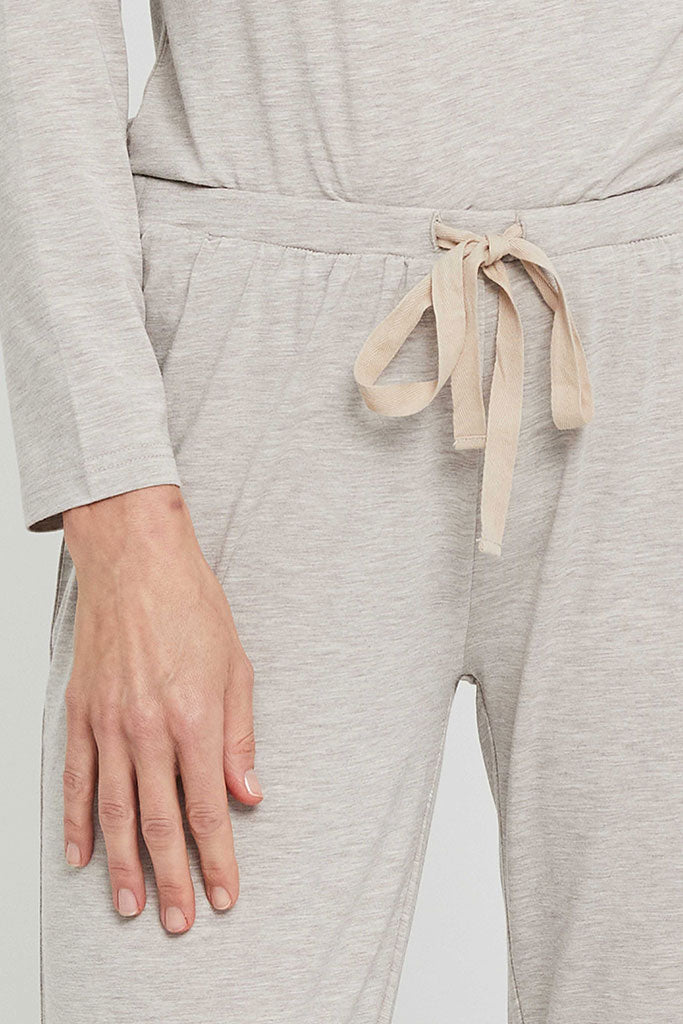 Henley PJ Set - Oatmeal
