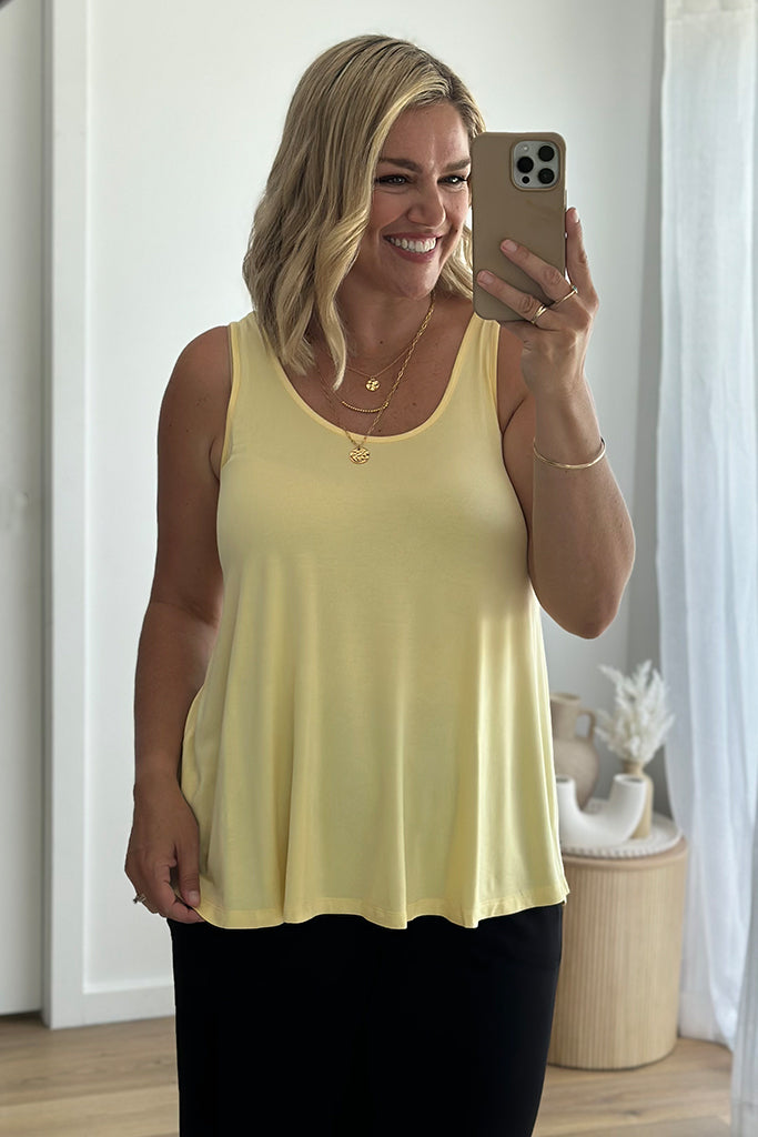 Relaxed Bamboo Singlet - Limoncello*
