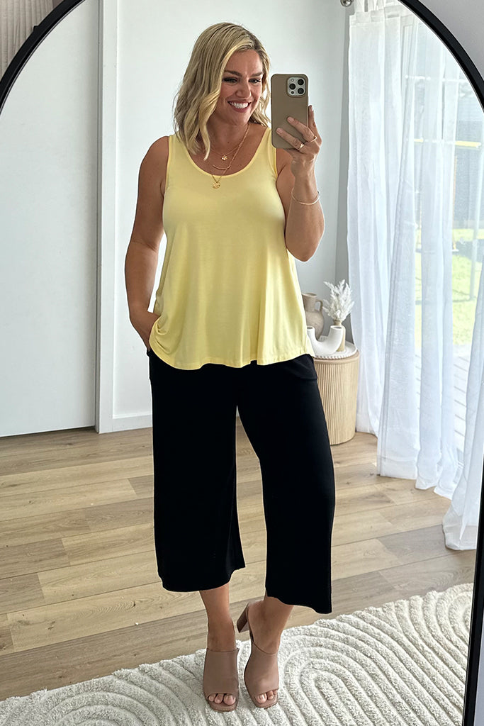 Relaxed Bamboo Singlet - Limoncello*