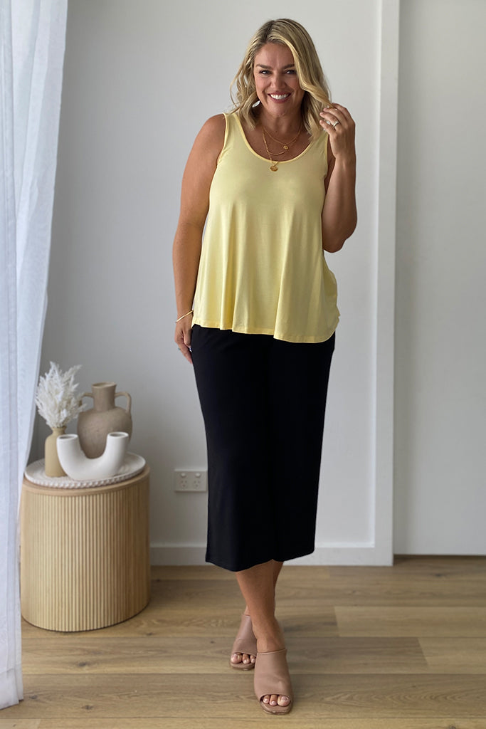 Relaxed Bamboo Singlet - Limoncello*