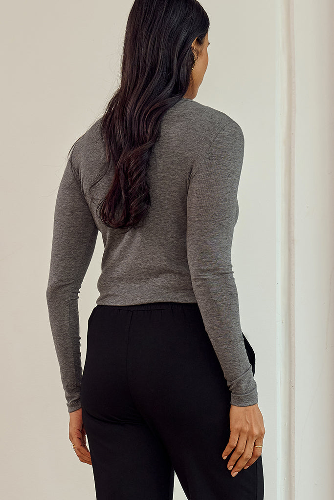 Sadie Layering Knit - Grey Marle
