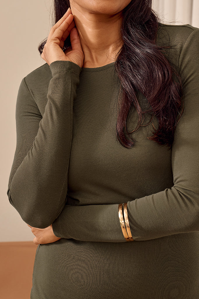 Sadie Layering Knit - Khaki