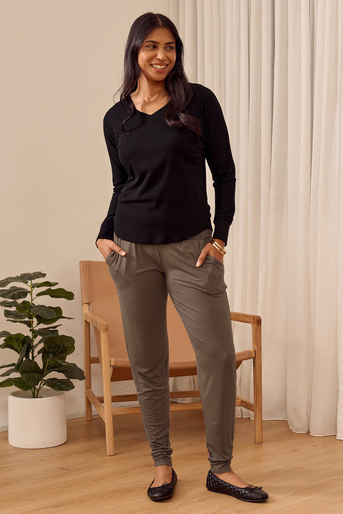 Softline Slouch Pants - Slate