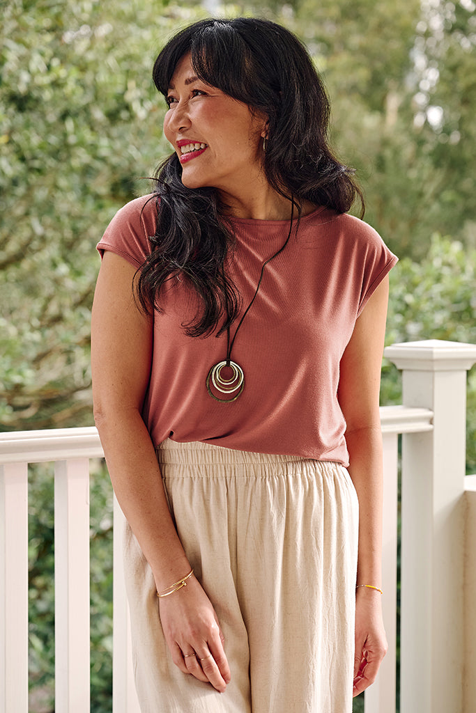 Spade Bamboo Tee - Marrakesh