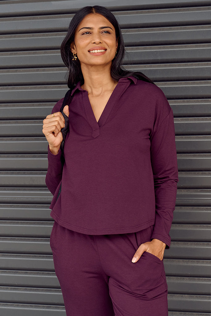 Stevie Top - Burgundy