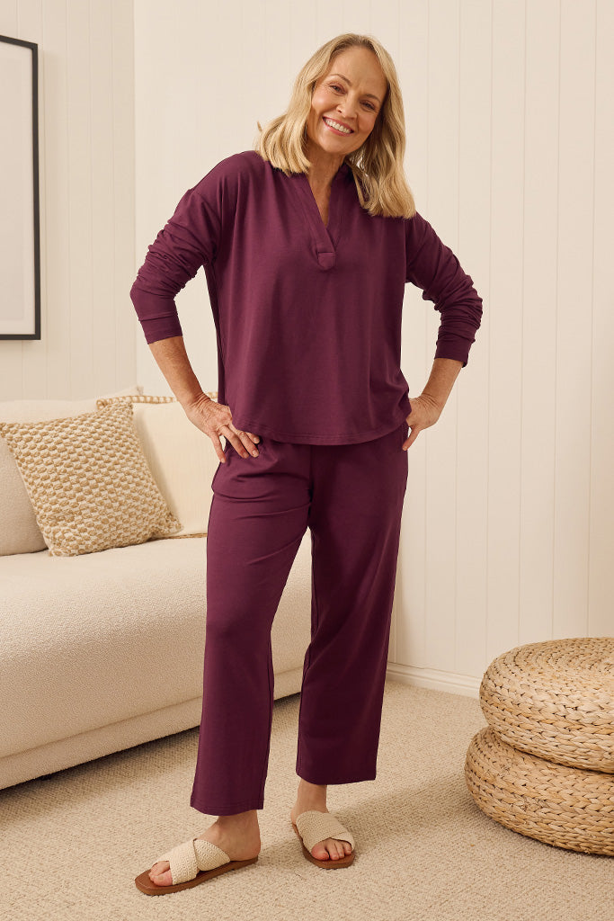 Stevie Top - Burgundy