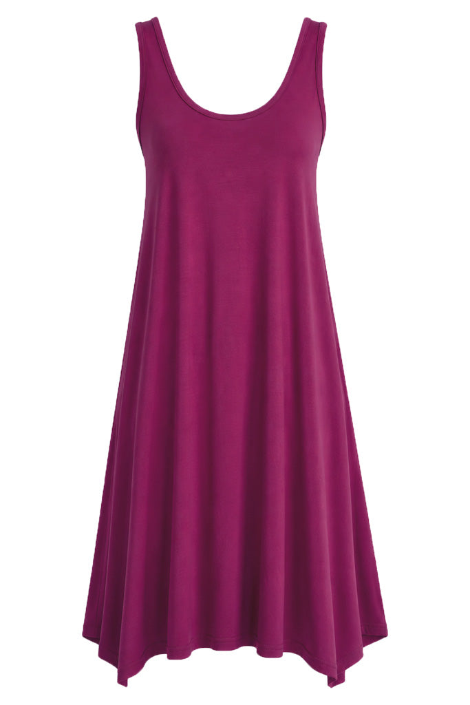Swing Dress - Berry
