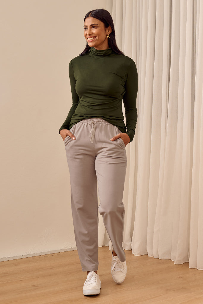 Bamboo Turtle Neck - Moss