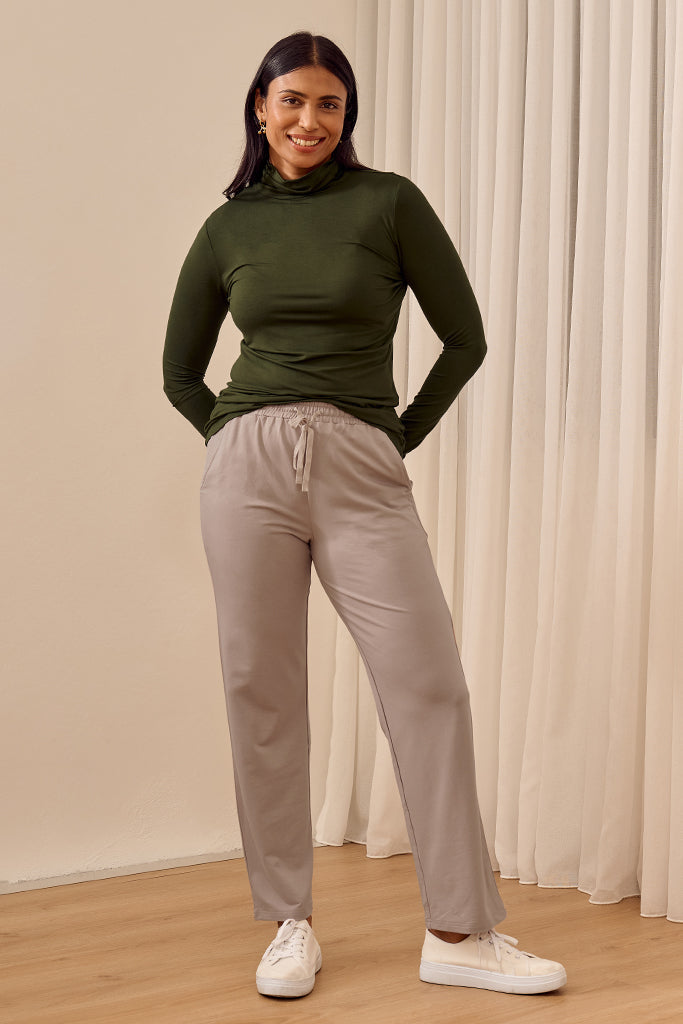 Bamboo Turtle Neck - Moss