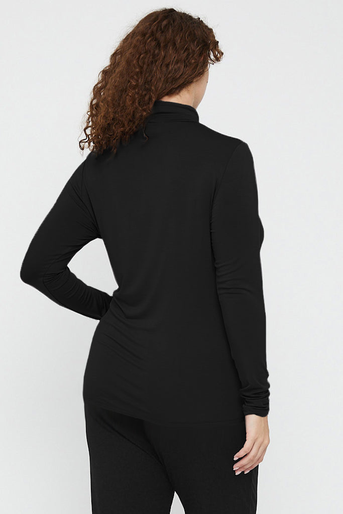 Bamboo Turtle Neck - Vintage Black
