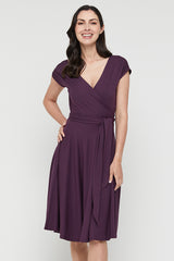 Wrap Dress - Plum