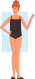 Rectangle body shape illustration