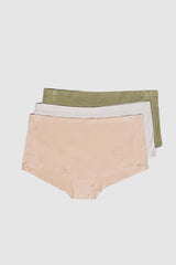 Full Brief 3 Pack (Imperfect - not eligible for returns) - Pistachio/Apricot/White