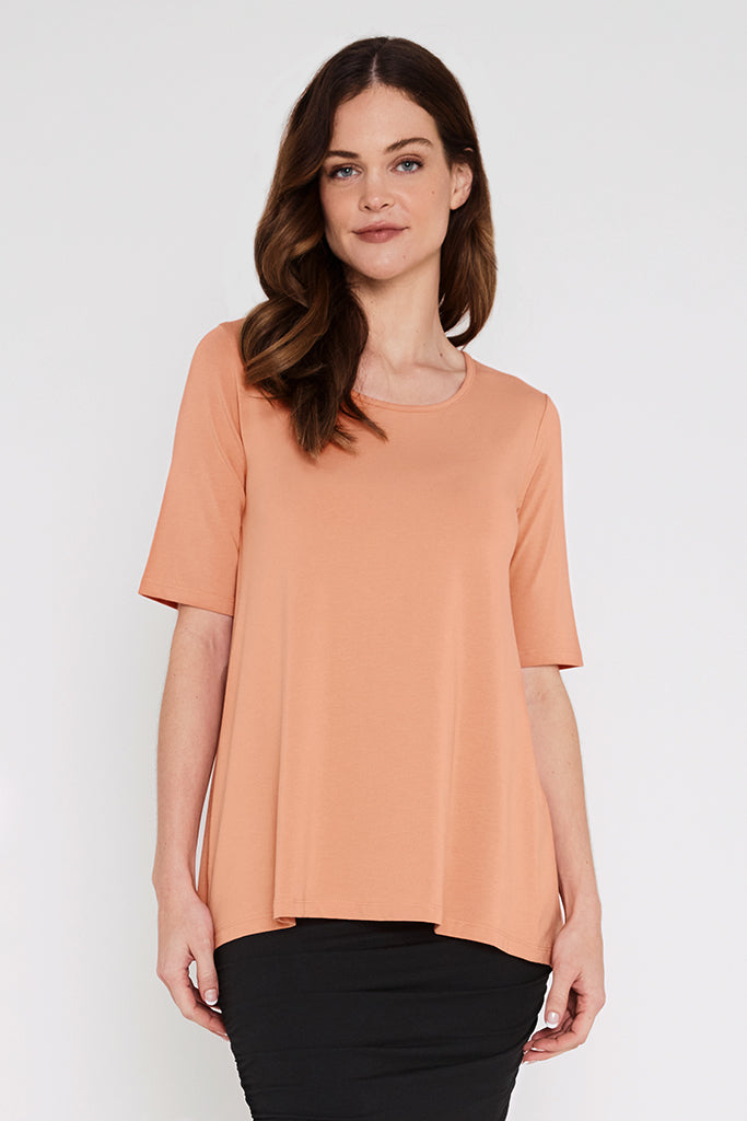 Carter Tunic Top - Apricot