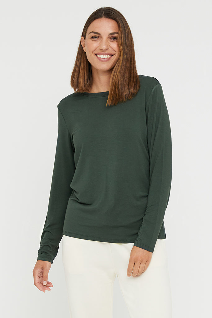 Cassie Crew Neck - Forest