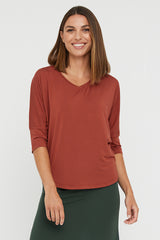 Dolman Sleeve Top - Rust