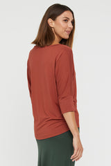 Dolman Sleeve Top - Rust