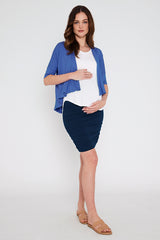 Bamboo Drape Cardi - Periwinkle