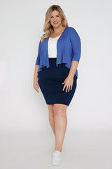 Bamboo Drape Cardi - Periwinkle
