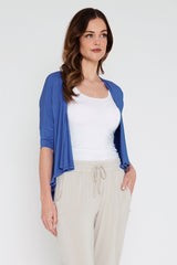 Bamboo Drape Cardi - Periwinkle