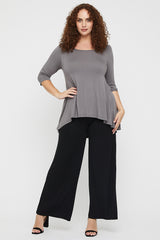 Luxe Wide Leg Pants - Black