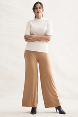 Luxe Wide Leg Pant - Biscuit