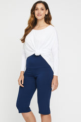 Softline Crop Pants - Navy