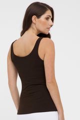 Bamboo Scoop Singlet - Chocolate