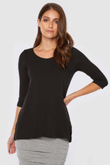 3/4 Sleeve St Tropez - Black