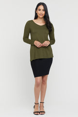 Monaco Top - Dark Olive