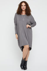 Catherine Dress - Gull Grey