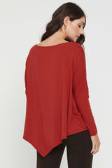 Relax Boatneck - Warm Red