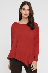 Relax Boatneck - Warm Red