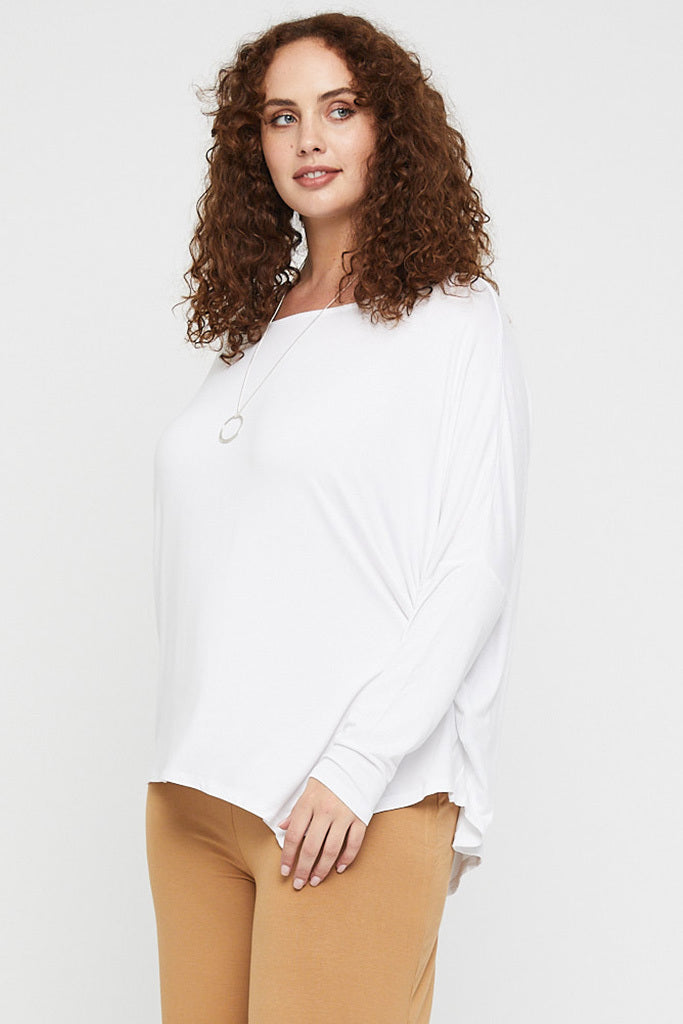 Relax Boatneck - White | Bamboo Body